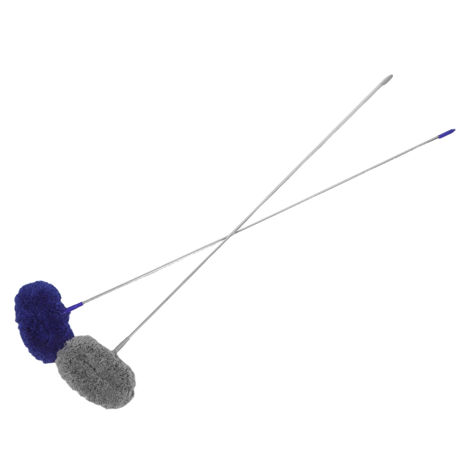 Plumero extensible de fibra ligera con mango largo de acero para ventanas