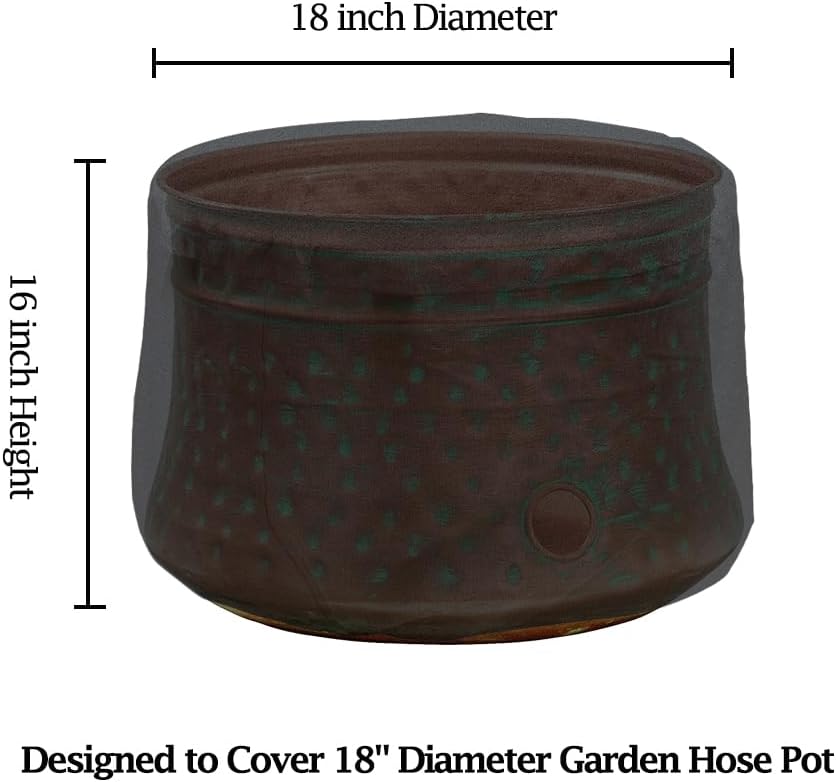 Garden Hose Pot Cover Weatherproof Heavy Duty Winter Covers for Hose Storage Pot