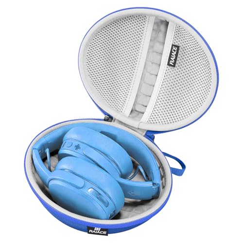 Image of Hard Travel Carrying Case Compatible with Skullcandy Crusher Over-Ear Headphones. (Case Only, Not Include The Device) (Blue)