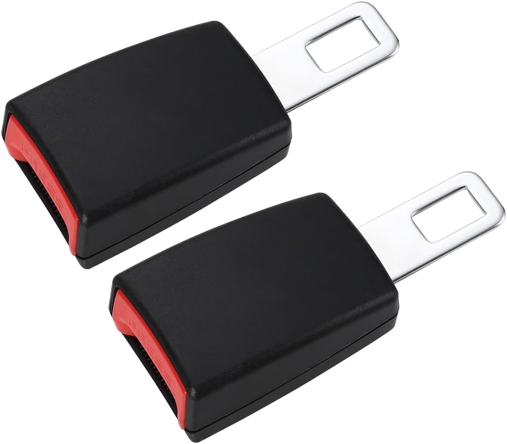 2 Pcs Seat Belt Extender,4.7Inch Car Seatbelt Extender with Metal