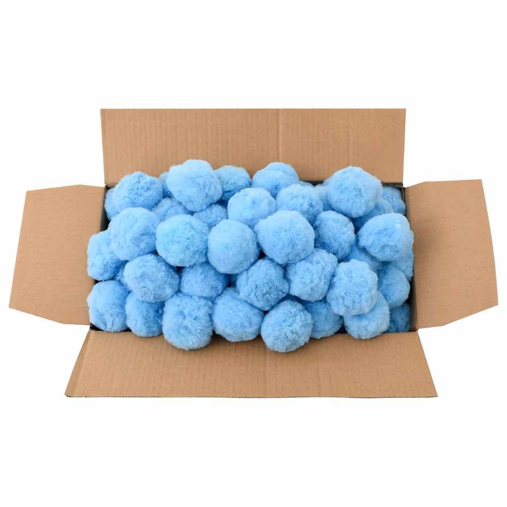 Bolas de filtro de piscina azul de polietileno de 2100 g de volumen, 50 mm de diámetro, repuesto para cartucho de filtro y filtro de arena, cuidado eficiente del agua para piscina, jacuzzi