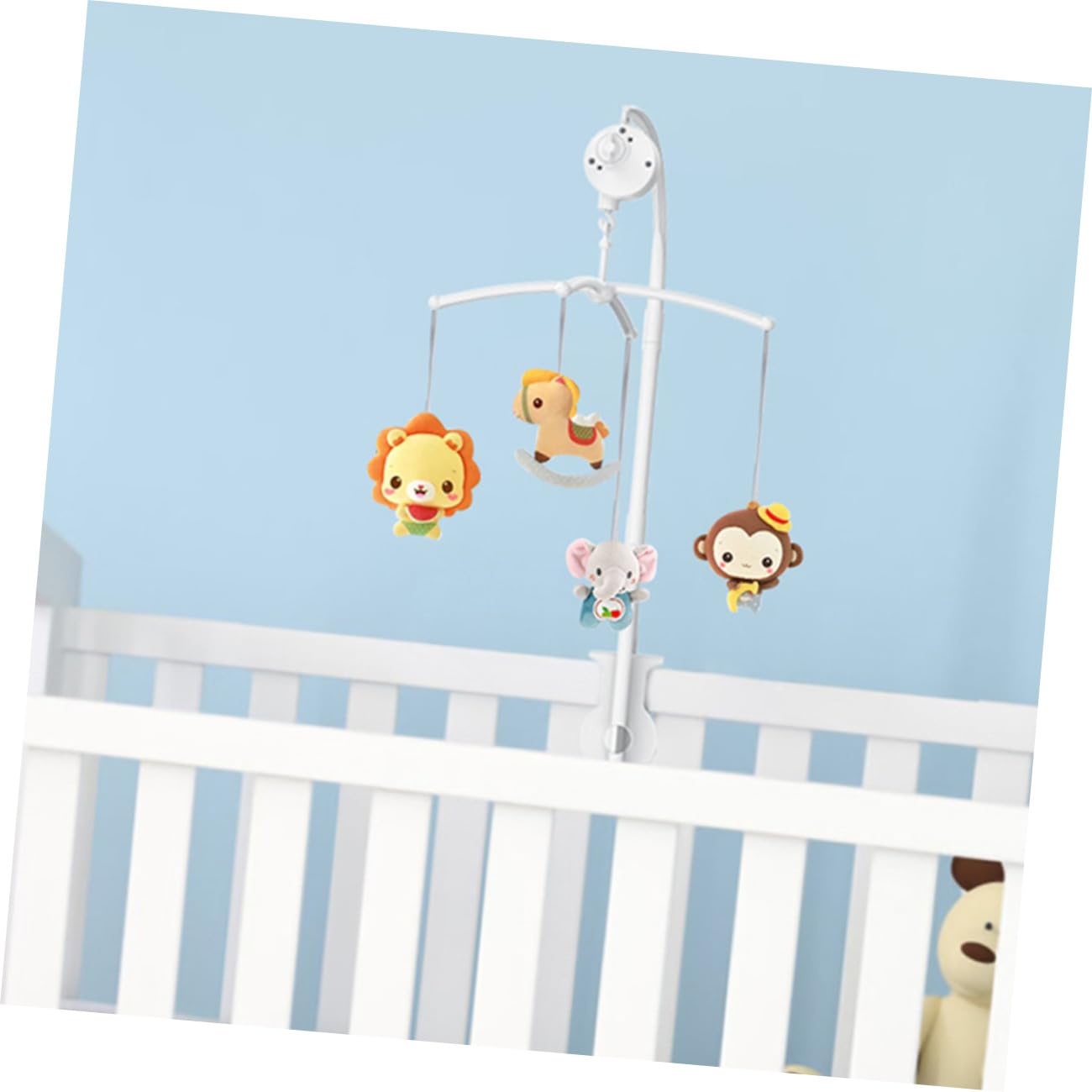 1juego Móvil Musical Para Cuna Soporte Decoración Sensorial Para Bebés Instalación Sencilla Compatible La Mayoría Camas De Niño Niña Para Estimulación Temprana y De Shower