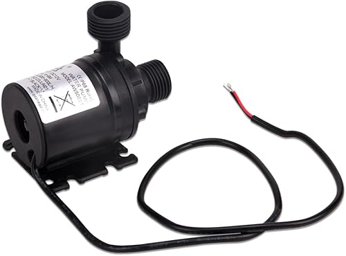 KOOBOOK Bomba de agua sumergible de motor sin escobillas ultra silenciosa DC 12V Lift 5M 800LH bomba de agua roscada multifunción 1 unids