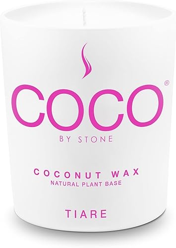 Miniatura 1 de COCO by Stone vela de cera de coco natural, tiare, 11 oz