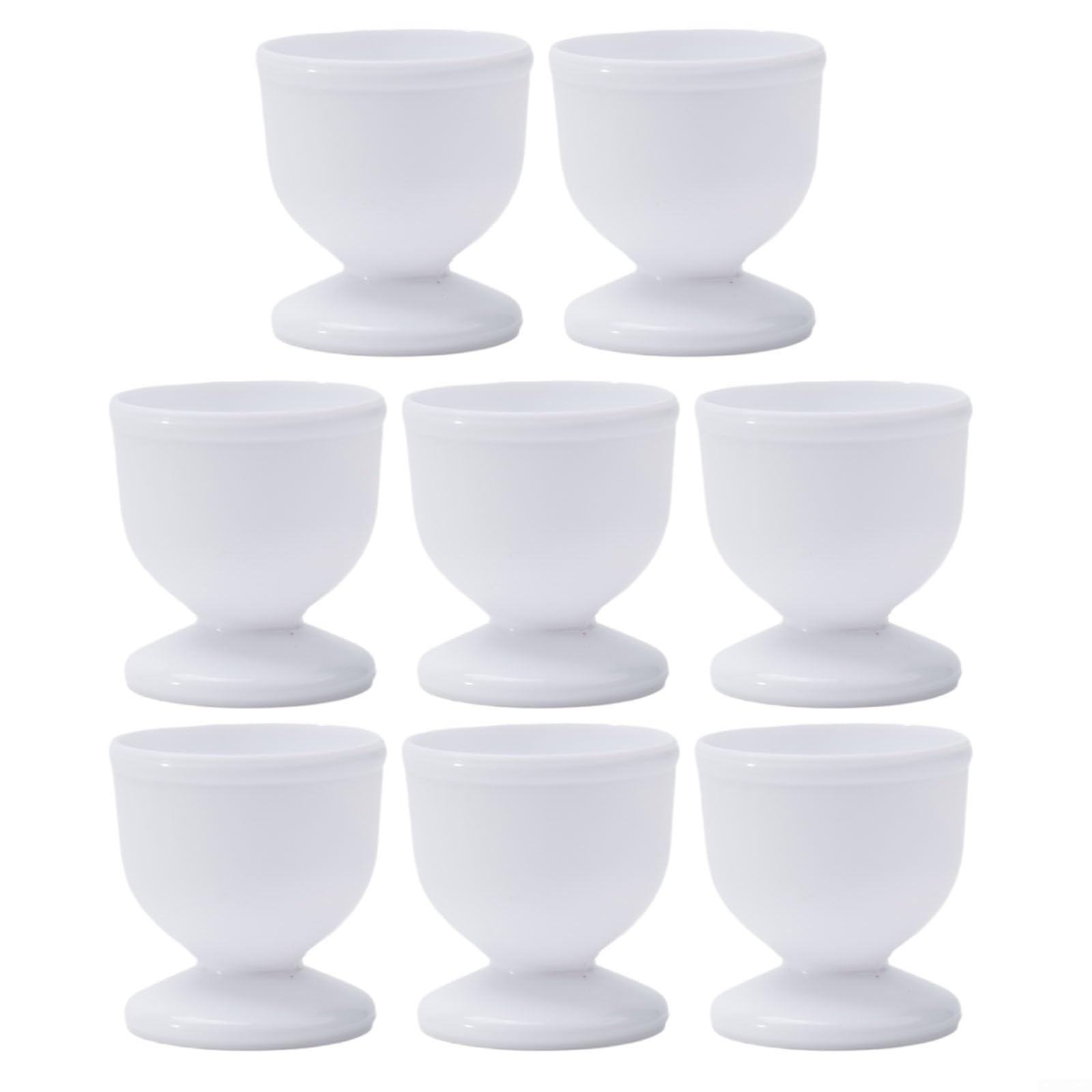 Egg Cups 4/8Pcs Egg Holder for Boiled Eggs Plastic Egg Cups for Soft Boiled Eggs(8pcs)