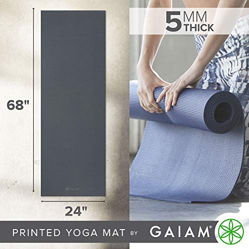 image for Gaiam Yoga Mat Premium Solid Color Non Slip Exercise & Fitness Mat for