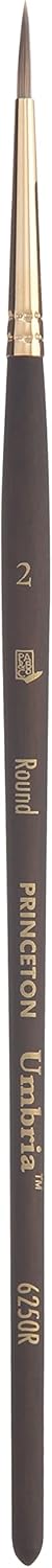 Princeton Umbria Paintbrush, Size 2, Dark Wood