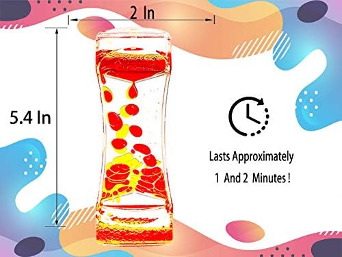 TKTM 3 Types Liquid Motion Bubbler Liquid Timers for Kids Sensory Fidget Toys Small Calming Toys Autism Toy
