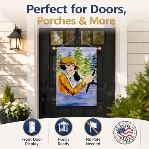 Drapeau Boston Terrier grand format pour mât de maison et jardin - 8