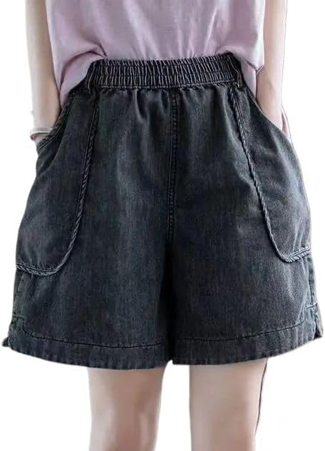 Korean Style Short Jeans Pants Women's Denim Shorts High Waist