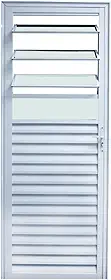 Porta Basculante 210x070 Branco Lado Direita L.25
