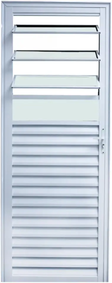 Porta Basculante 210x070 Branco Lado Direita L.25