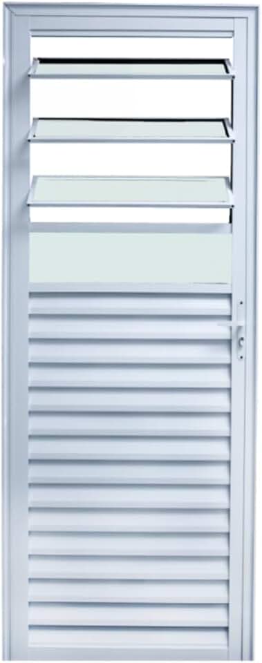 Porta Basculante 210x070 Branco Lado Direita L.25