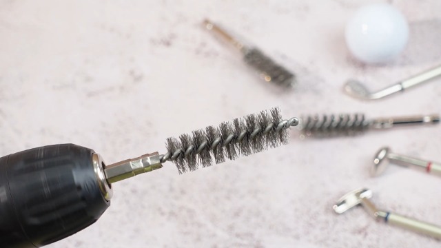 Image of 15 Pack Golf Club Hosel Wire Brush Set, 3 Sizes 9mm /11mm /15mm Stainless Steel Brushes for Cleaning Ferrules, Removing Golf Shaft Epoxy Residue, Club Repair Tool Accessories