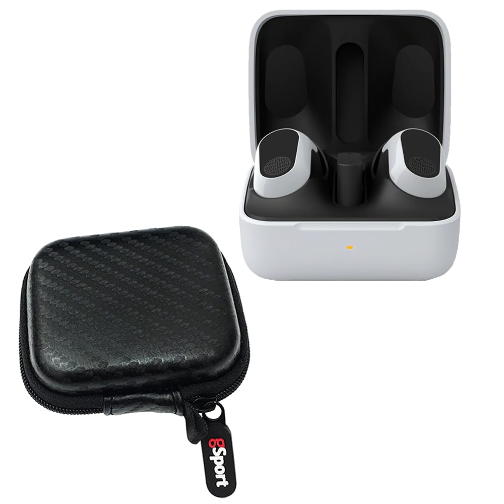 Sony WF-G700N INZONE Buds Truly Wireless Noise Cancelling Earbud Bundle with gSport Case (White)