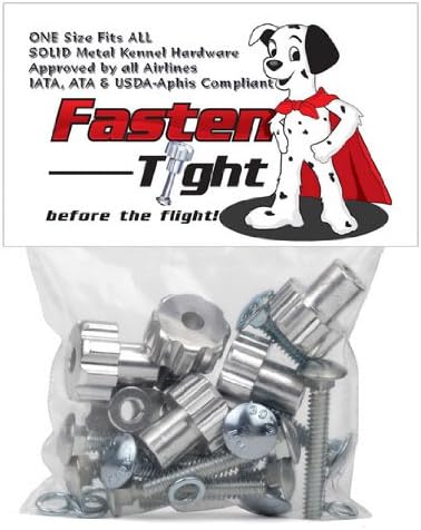 Pet Carrier Fasteners 8 Pack (Chrome)