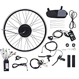 【Excellent Performance】The electric bike kit's speed can be up to 40km/h, which is very fast and can give you a good riding experience. Also the high efficiency (82%) can save you a lot of electricity. Moreover, the brushless gear motor produces low ...