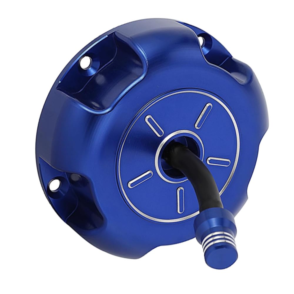 Tappo del serbatoio del gas per moto, tappo del serbatoio del carburante in alluminio con sfiato compatibile con Yamaha YFZ450 2004-2009/2012-2013, YFZ450R 2009-2025, YFZ450X 2009-2011 (blu)