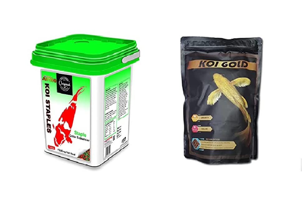 Jumbo Koi Staples Fish Food for Color and Fast Growth 1.5kg + KOI Gold Fish Food 1kg-Best Fish Food for Fast Growth and Fast Color 2 in 1 Combo (B0BMGRGWBF) Amazon Price History, Amazon Price Tracker
