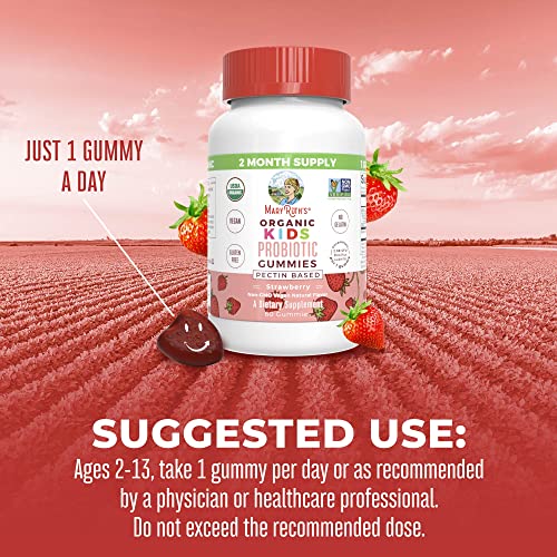 Maryruth Organics Probiotic | Usda Organic Probiotic Gummies | Probiotic Digestive Support | Immune Support | Digestive & Gut Health Supplement | Vegan | Non-Gmo | Gluten Free | 60 Count #TOP4