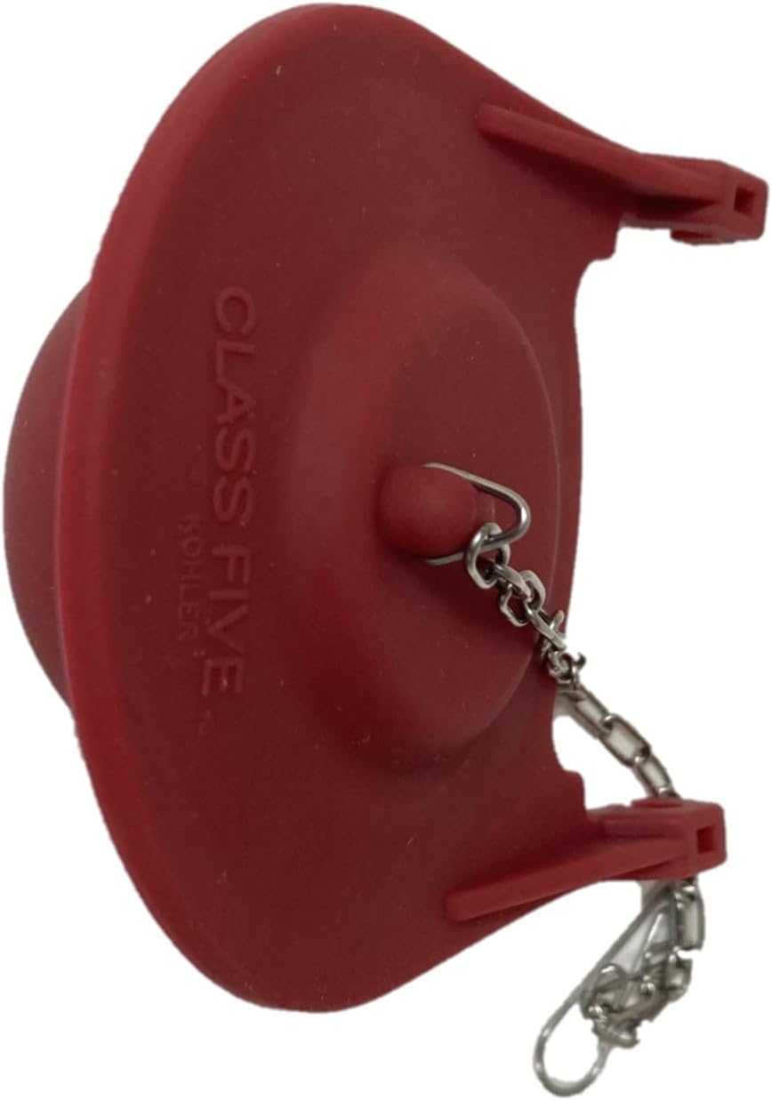 Kohler Class Five Red Rubber Flapper for Two-piece toilets w/a Large (3.75-inch Wingspan) Replaces#1078441, 1016546,1042313, by Nuflush (2) (Not order if you have a round over flow tube)