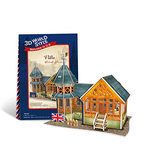 Cubicfun Cubic Fun 3d Puzzle Model 25pcs British Flavor Villa 16.5cm/6.5"