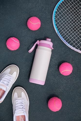 Image of ZULU Powerfill Pro 18oz Kids Stainless Steel Water Bottle with Quick Fill Lid, Triple Wall Vacuum Insulated, Leak Proof Locking Lid, Sip & Chug, Reusable, BPA Free, Dishwasher Safe, Ivory Blush