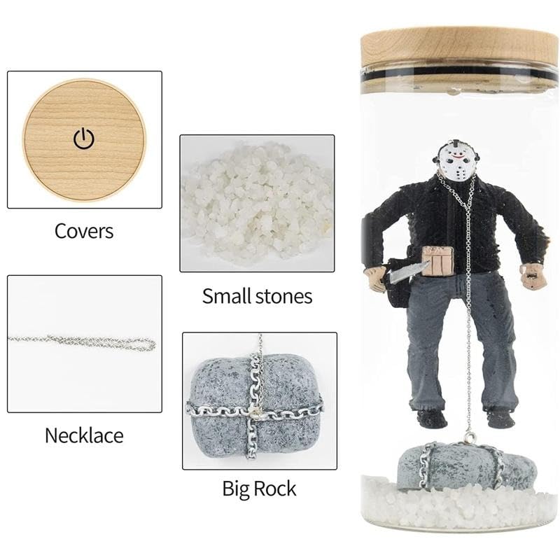 WMOVAN Horror Movie Decorated Water Lights, Action Fear maps, Collectibles, Glow-in-The-Dark Halloween Decorated Gifts.