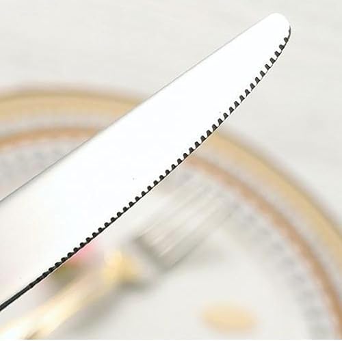 Miniatura 3 de Cuchillos de cena de 12 piezas, cuchillos de cubiertos finos Michelangelo, cuchillos de cubiertos de lujo, cuchillos de acero inoxidable 1810,