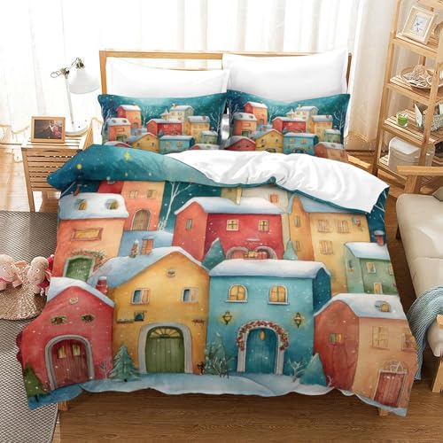 Housse de couette imprimé 3D haute définition microfibre premium 135x200 - 3