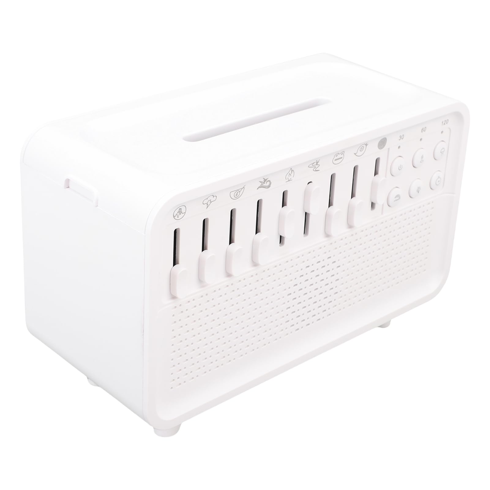 Topiky White Noise Machine mit Luftbefeuchter, 3-in-1-Diffusor für ätherische Öle, Soundmaschine, Bluetooth-Lautsprecher, Nachtlicht für Schlafzimmer, Baby-Einschlafhilfe, 150 Ml, Automatische