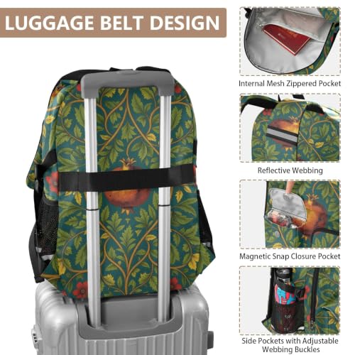 Mochilas para laptop impermeables estilo William Morris para libros 4