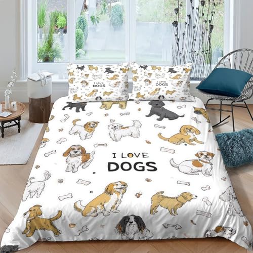Linge de lit 3D imprimée microfibre résistante 3 pièces avec taies d'oreiller - 4