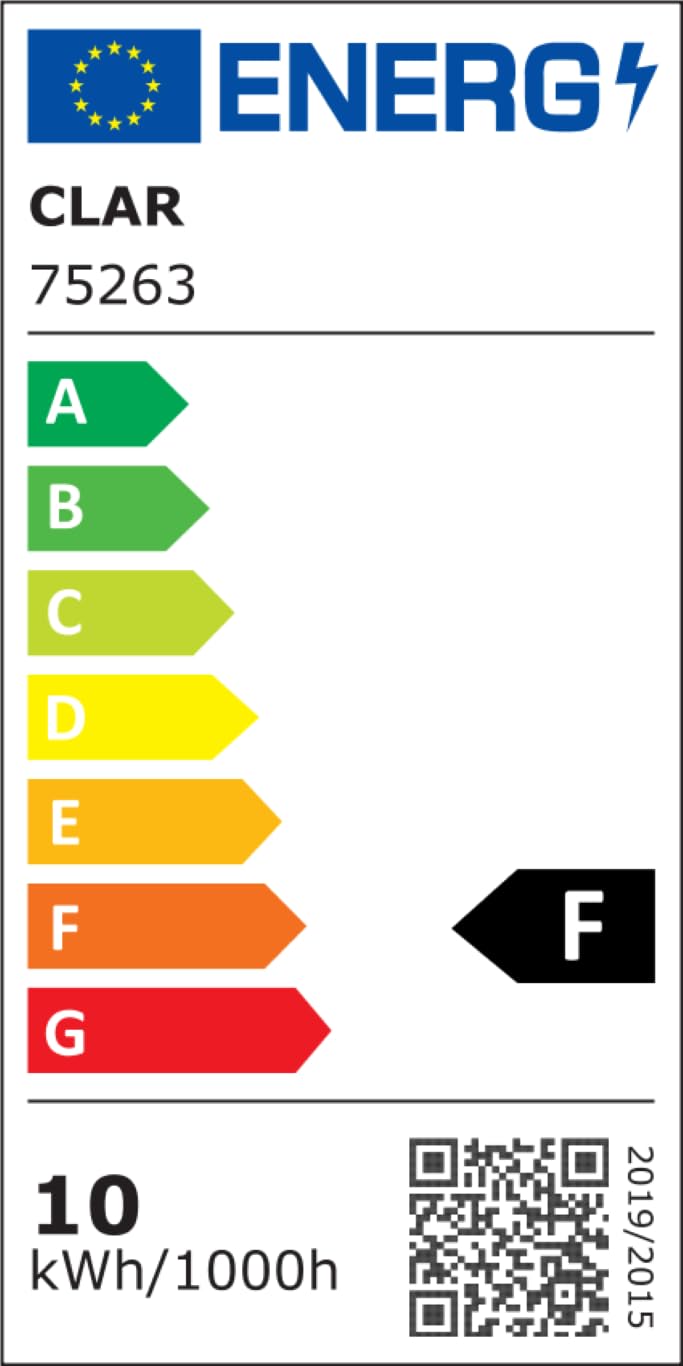 CLAR - Aplique LED Exterior Pared Blanco 10W Luz Cálida 3000Kº (Pack 6)