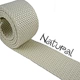 Natural - Heavy Canvas Webbing Roll 1.25