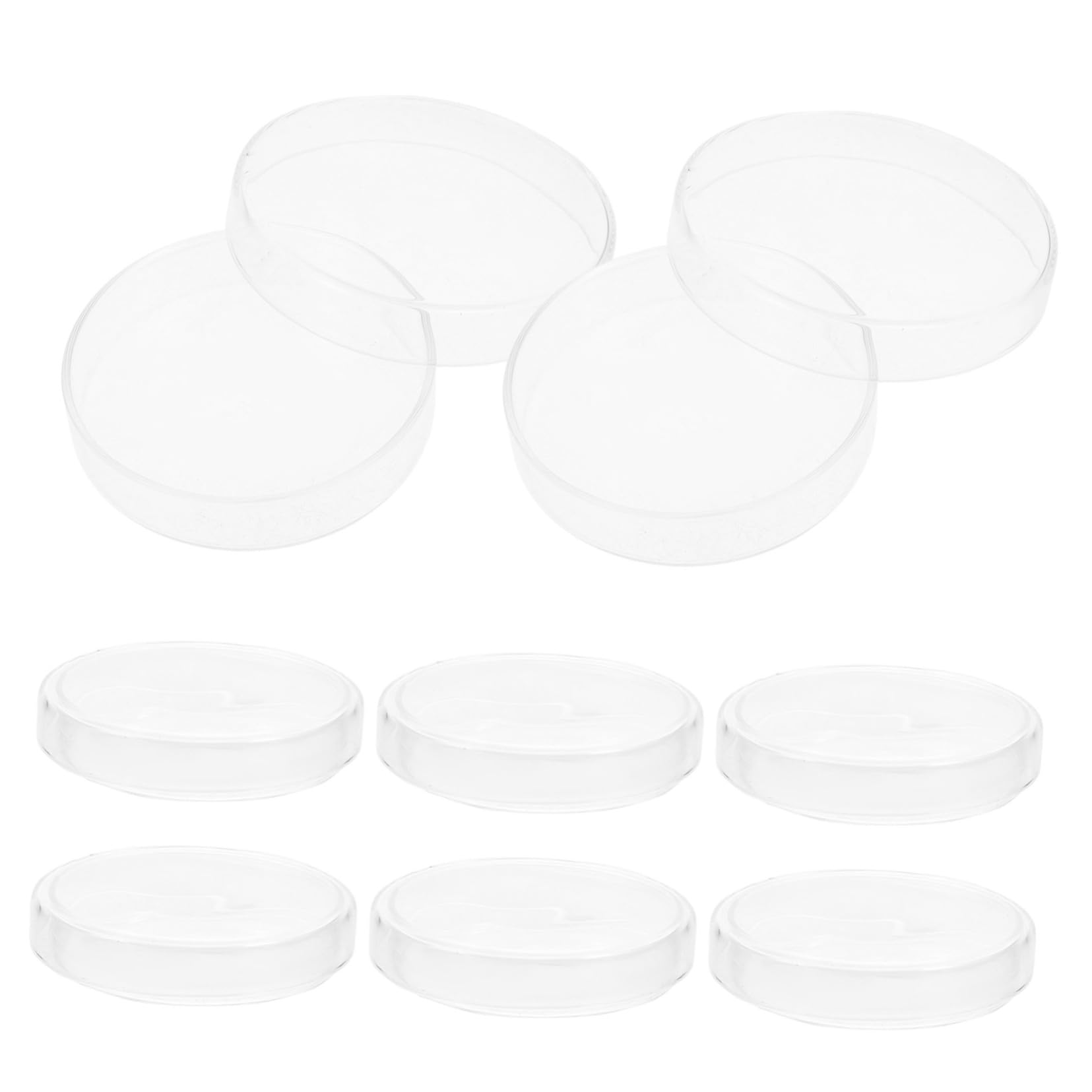 PartyKindom 10stücke Glas-petrischalen für Laborkultur Vorgegossen mit Deckel für Mikrobiologische Experimente und Wachstum aus Borosilikatglas für Hohe Beständigkeit