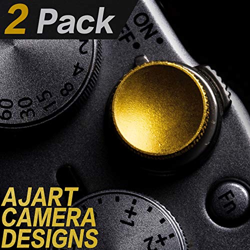 Image of Camera Shutter Button (2 Pack /Gold) Upscale and Delicate Soft Shutter Release Button