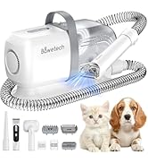 Dog Grooming Vacuum, Bawetech B2 5-in-1 Pet Grooming Kit with Dog Clipper, 11000Pa Suction | 2L C...