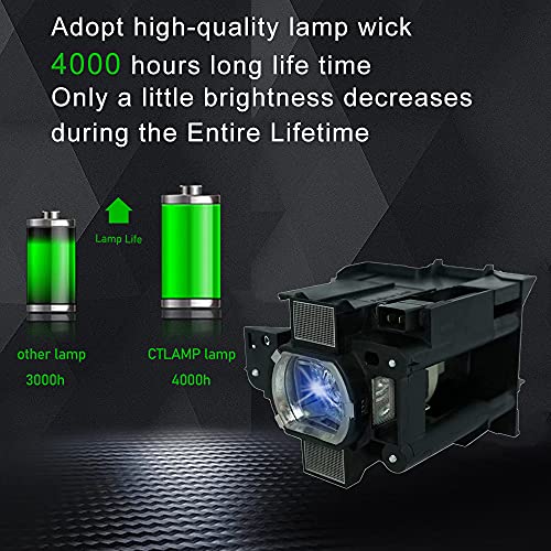 Lámpara para proyector CTLAMP 003-120707-01 Compatible Hitachi miniatura 4