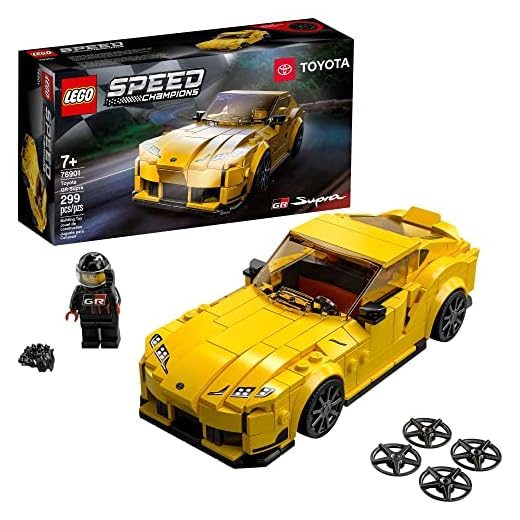 LEGO Speed Champions Toyota GR Supra 76901 Toy Car Building Toy; Racing Car Toy for Kids; New 2021 (299 Pieces)