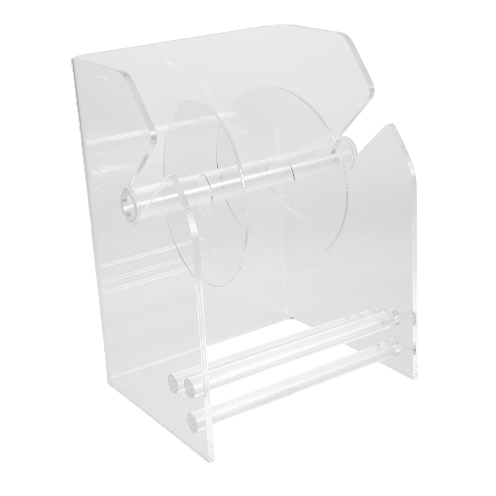 SUPVOX Dispenser per Rotolo di Adesivi in Acrilico 3 Scomparti, Supporto Compatto per Etichette da Scrivania, Facile da Usare per Ufficio e Casa