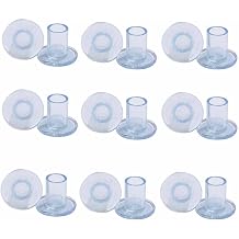 High Heel Protectors 3 Sizes Clear Plastic Covers Shoe Heel Savers Stiletto High Heel Cap for Walking on Grass/Uneven Floor Weddings & Outdoor, Protecting Shoe Heels, 9 Pairs Small/Medium/Large