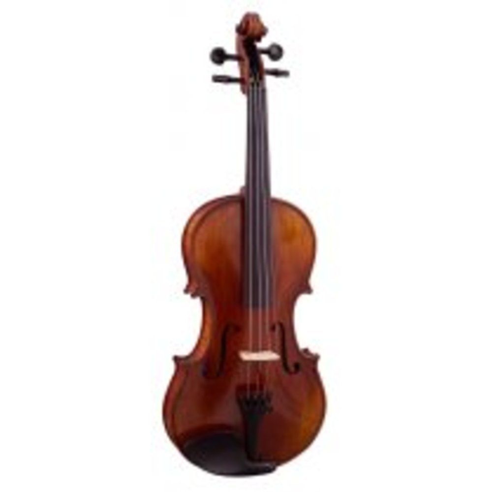 Stagg Geigenset 1/2, vollmassive Violingarnitur mit Ebenholzgriffbrett im Softkoffer