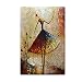 Metuu Oil Paintings, Ballet Dancer Girl Paintings Modern Home Decor Wall Art Painting Wood Inside Framed Hanging Wall Decoration Abstract Painting Ready to hang 24x36inch