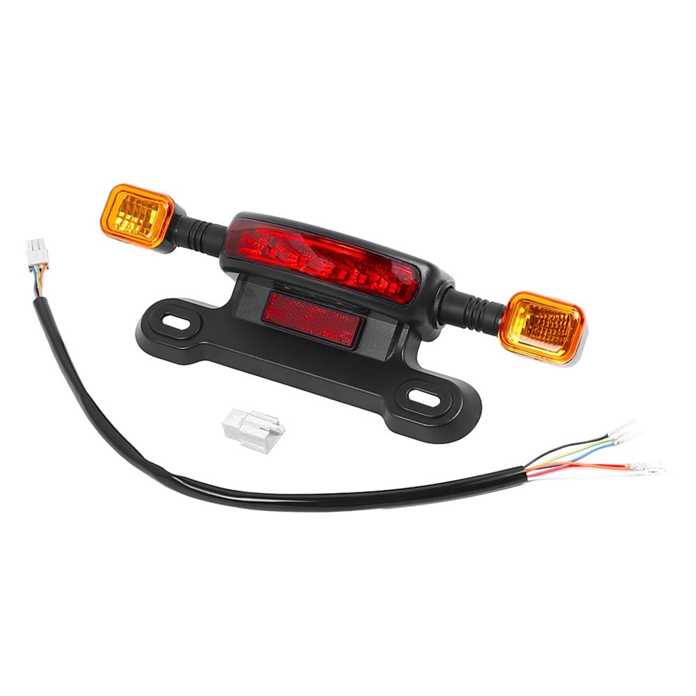 LED Taillight with Brake and Turn Signal Functions Electric Vehicle Rear Light Bicycle Replacement Parts 12V