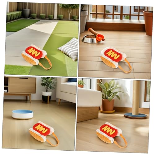 Disfraz para perro Hot Dog pequeño 2 piezas miniatura 6