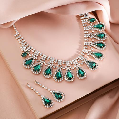 Image of Rubans Necklace Set American Diamond Zirconia Stylish Jewellery Gift for Women & Girls