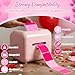 Ctosree 500 Pcs/ 1 Roll Thermal Sticker Labels Self Adhesive Direct Thermal Labels Multipurpose Printer Stickers for DIY, Name Tag(Heart,2 Inches,Pink Gradient)