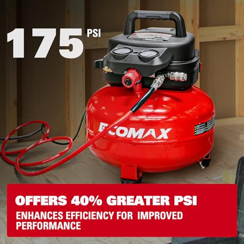 ECOMAX 6 Gallon 175 PSI Compressor