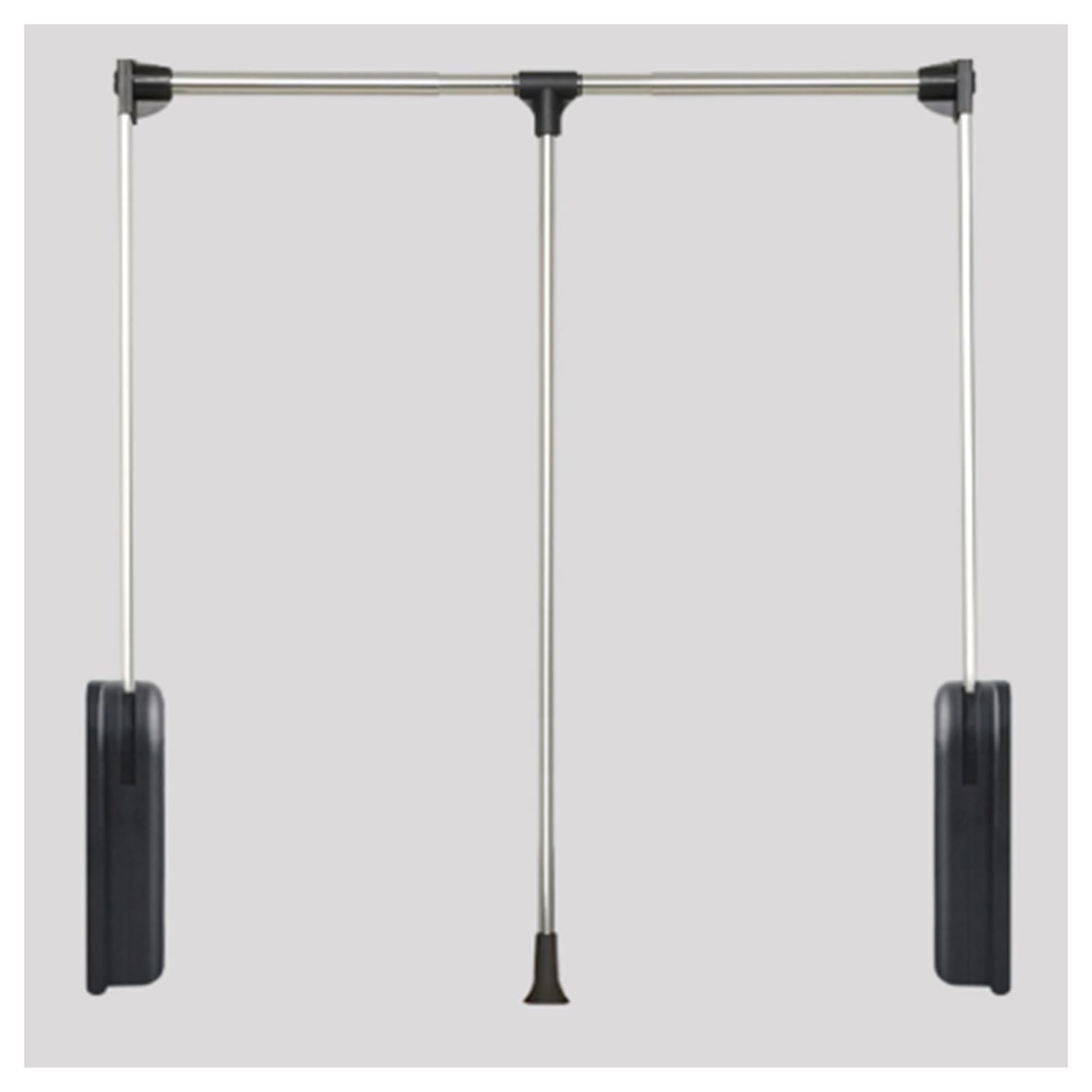 HTTGDGDH Retractable Pull Down Closet Rod, Side Mounted Wardrobe Organizer For 20.08-47.64 Inch Cabinets, Perfect For Space-Saving Clothing Storage And Easy Access,Black-510-660mm